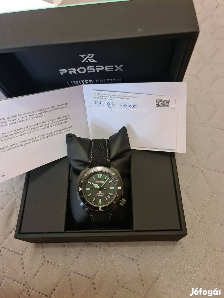 Eladó Seiko Prospex Land Tortoise Black Series Night Vision Limited