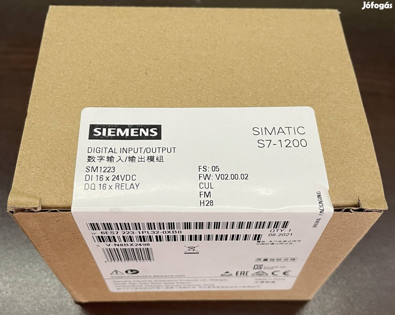 Eladó Siemens SM1223 DI16/DO16 rly Plc