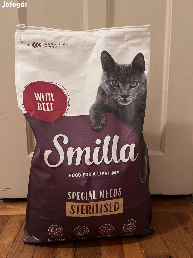 Eladó Smilla száraztáp ivartalanított macskáknak marha 8.4kg