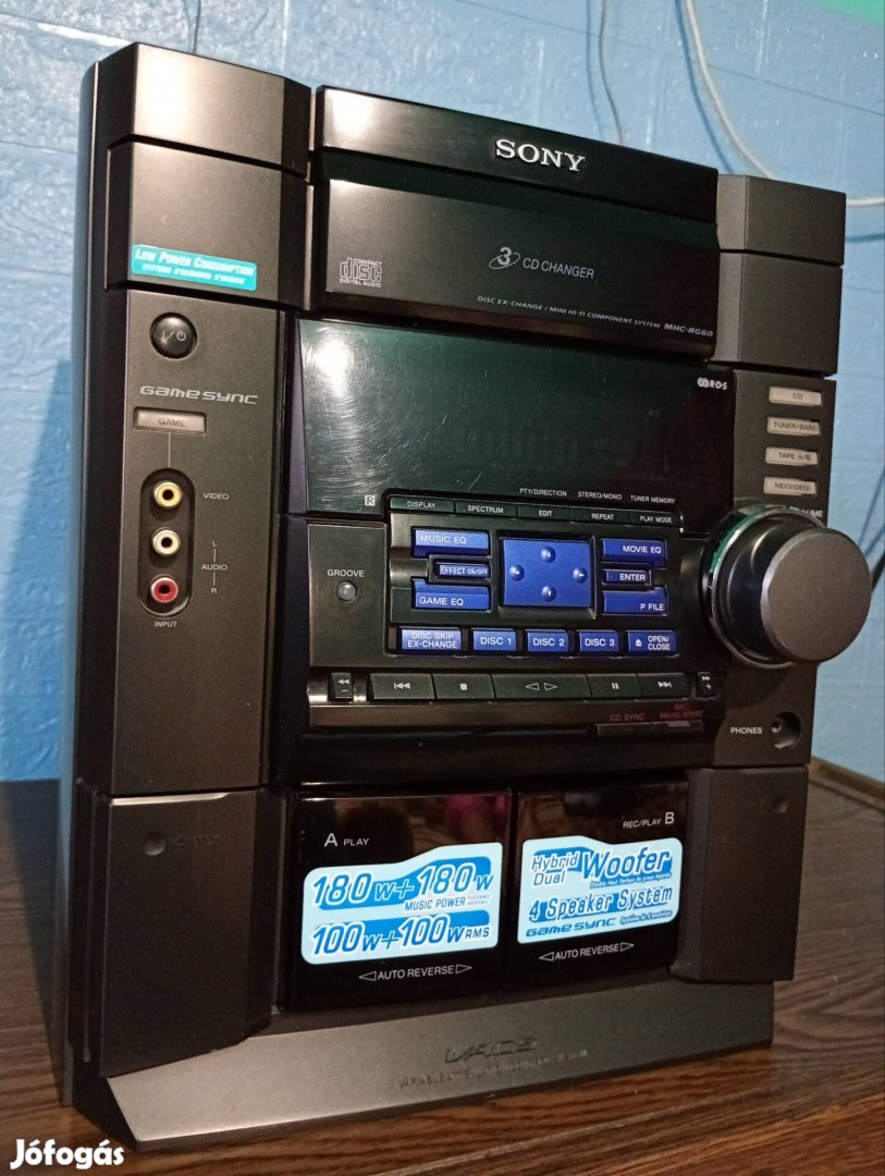 Eladó Sony Hcd RG60-as Hifi 360w teljesítménnyel