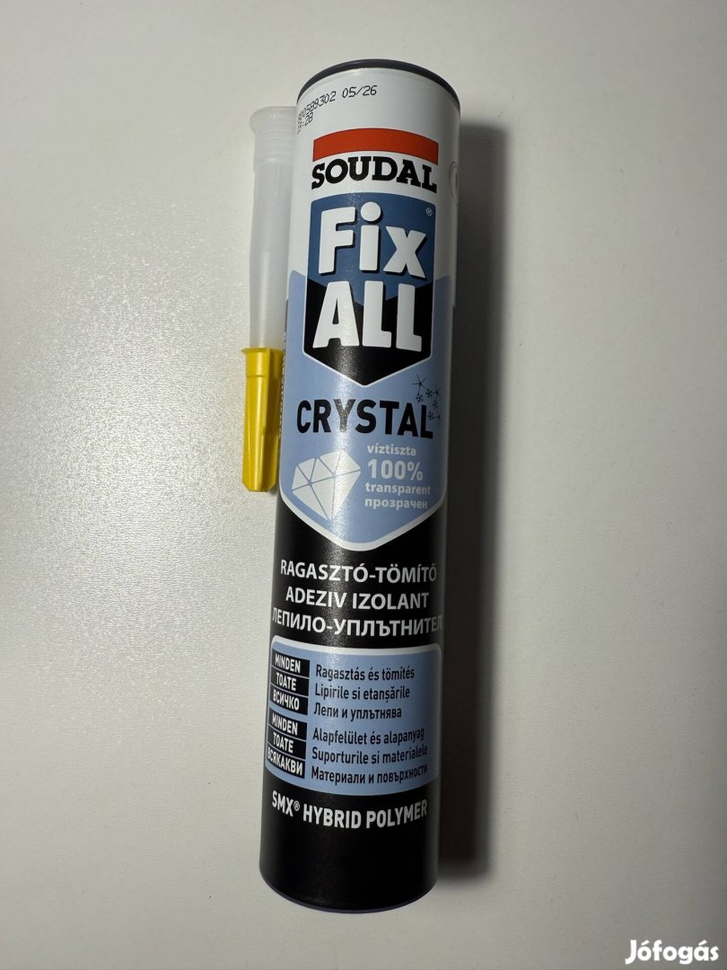 Eladó Soudal Fix All Crystal ragasztó tömítő