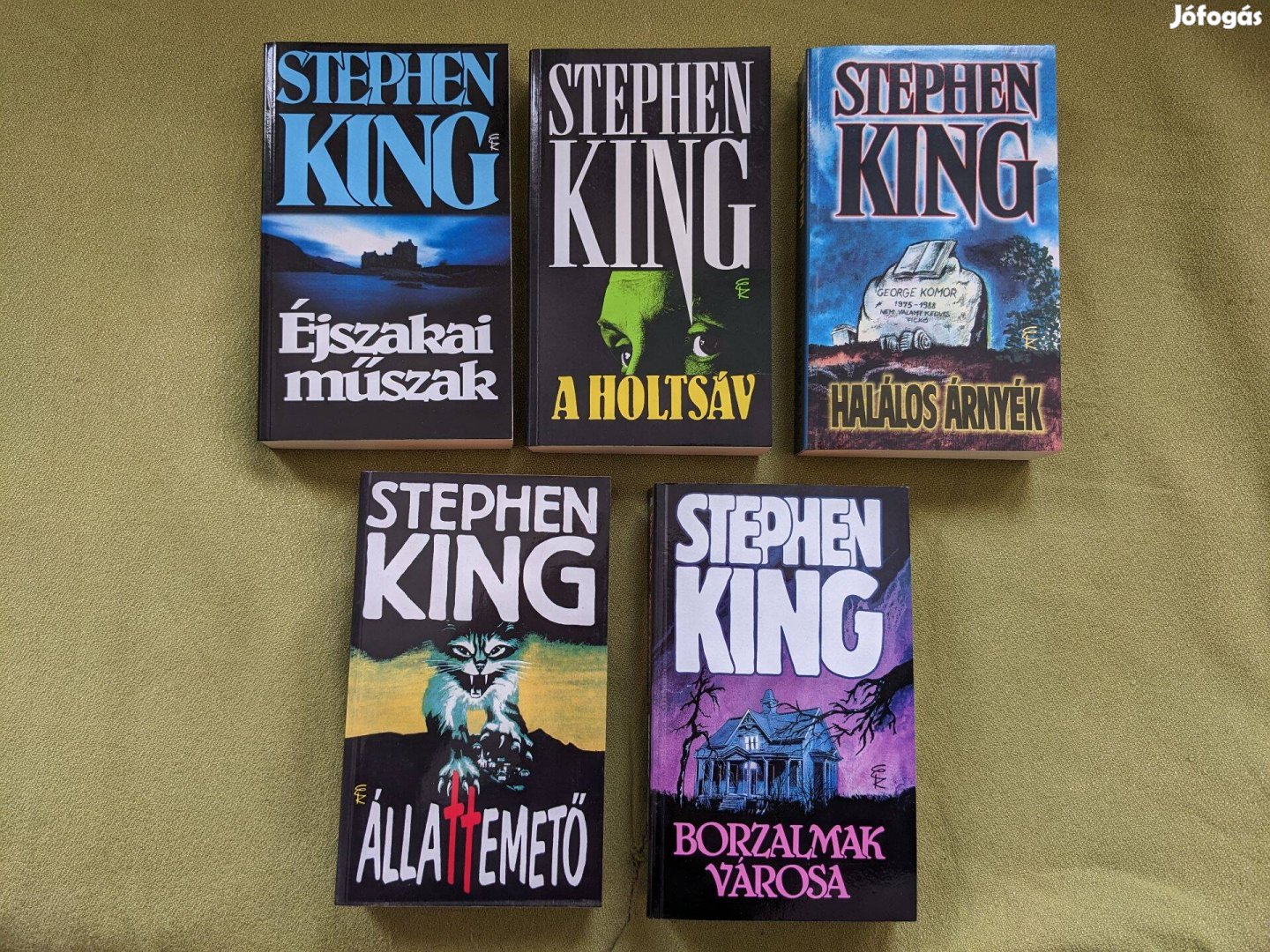 Eladó Stephen King könyvek (A holtsáv, Halálos árnyék)