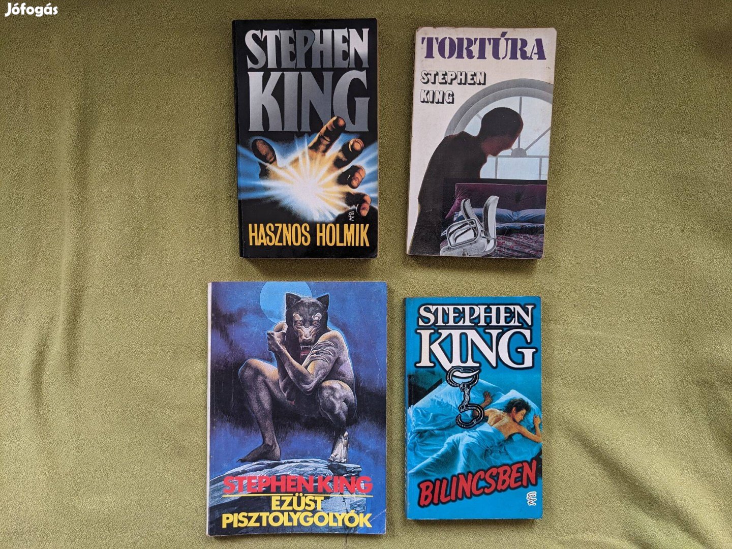 Eladó Stephen King könyvek (Ezüst pisztolygolyók, Bilincsben, Tortúra)