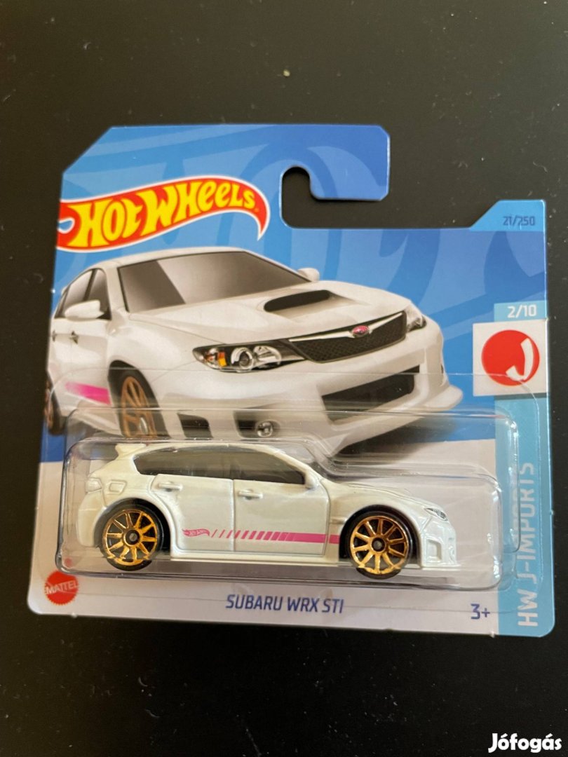 Eladó Subaru Wrx STI fehér/pink Hot Wheels