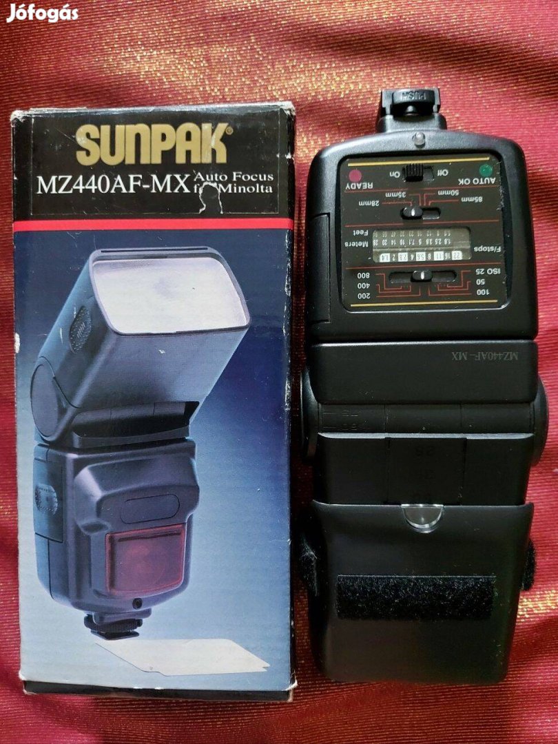 Eladó Sunpak MZ440AF-MX autofocus vaku Minolta fényképezőgépekhez