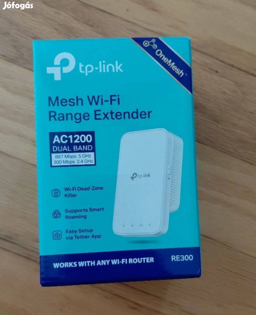 Eladó TP-Link Wi-Fi Mesh AC1200 RE300 hatótávnövelő