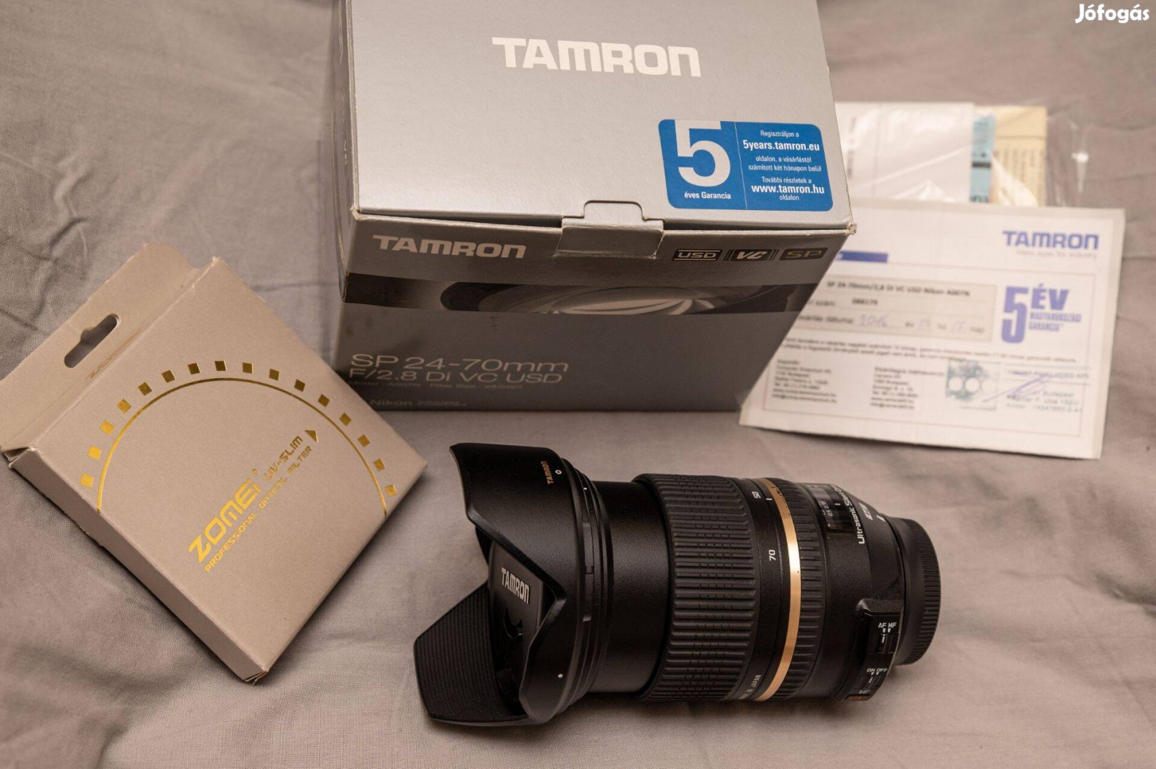 Eladó Tamron 24-70mm f2.8 Nikon F objektív