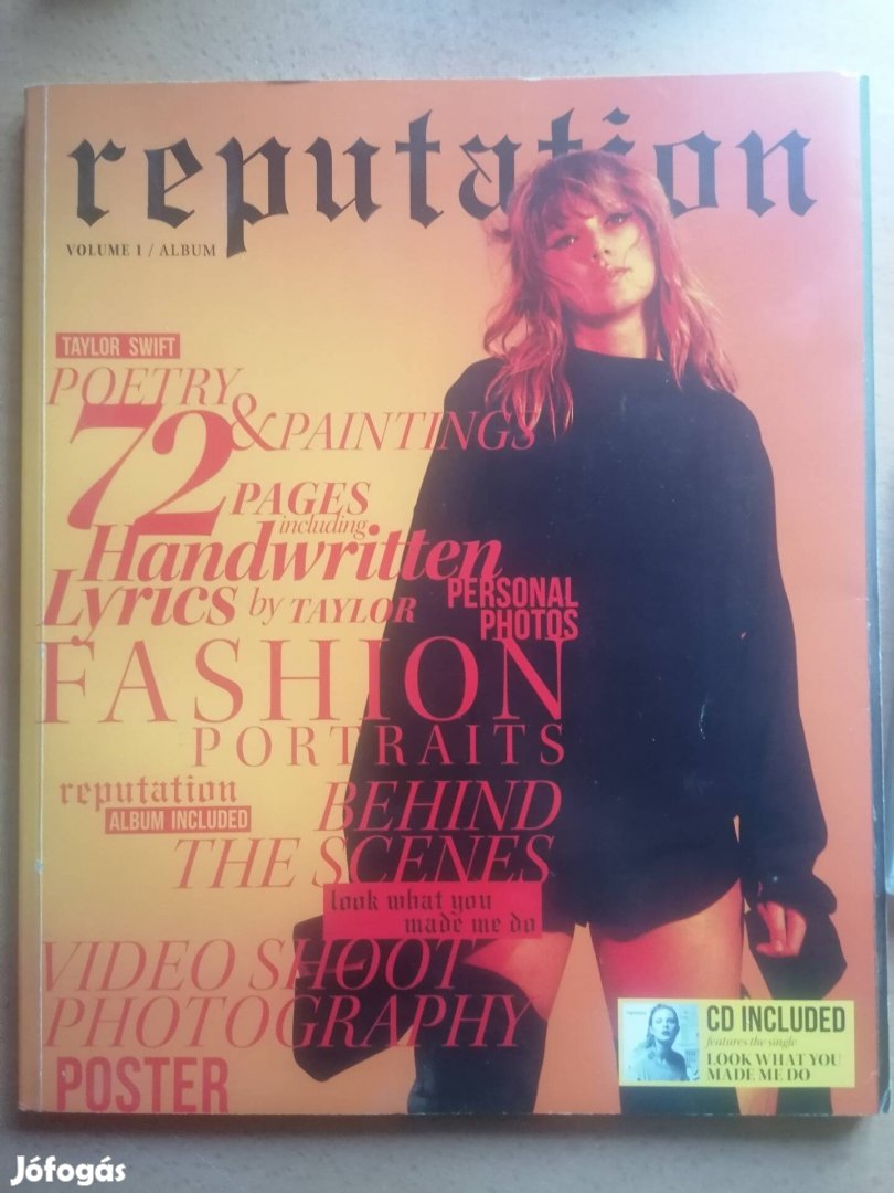 Eladó Taylor Swift fotókönyv album ami CD t is tartalmaz 