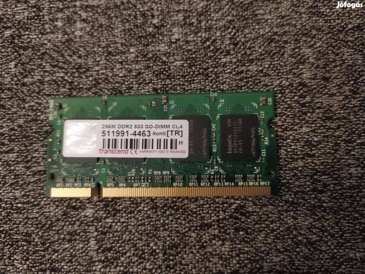 Eladó Transcend 256mb DDR2 sodimm laptop memória