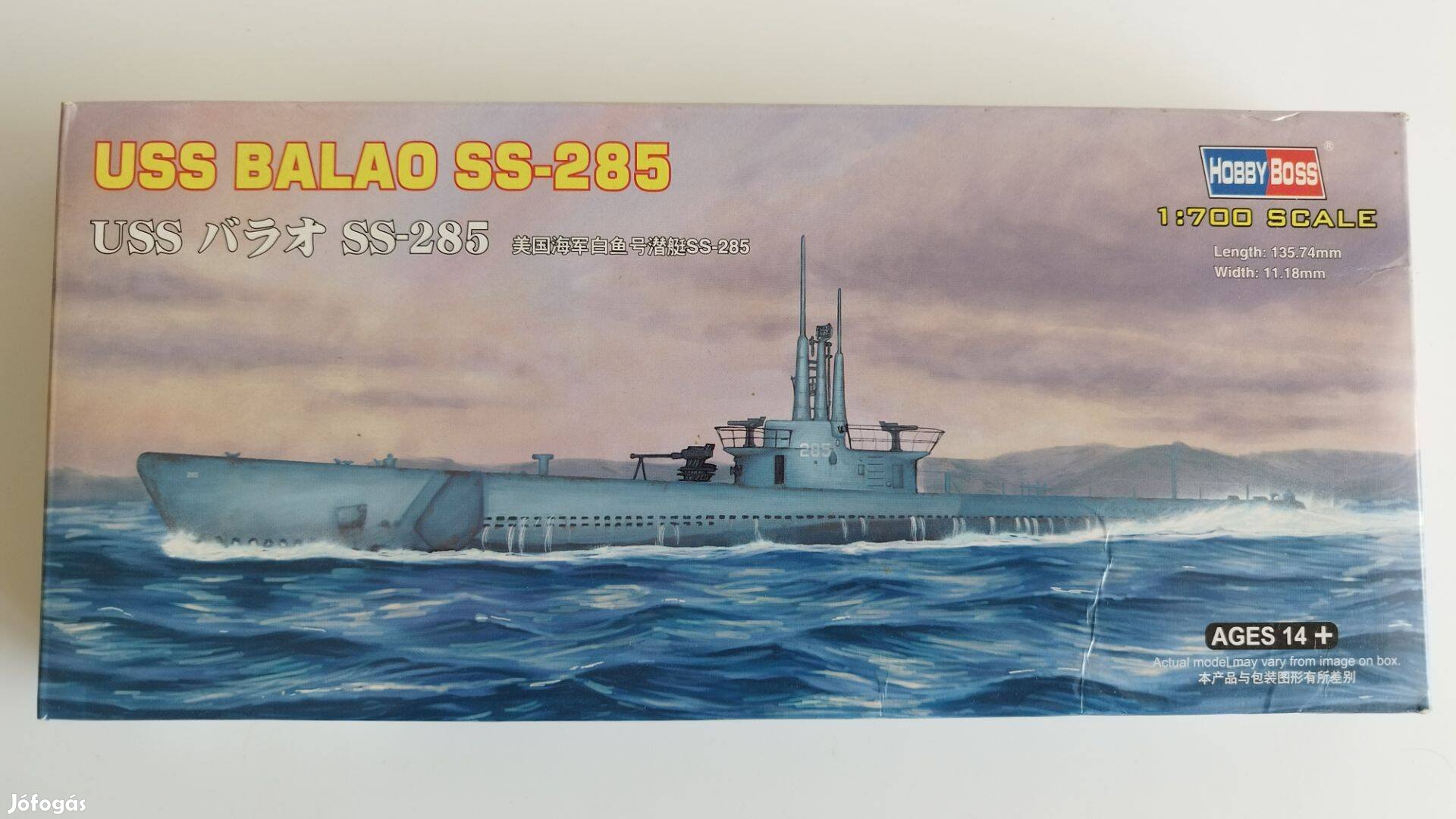 Eladó USS Balao SS-285 makett