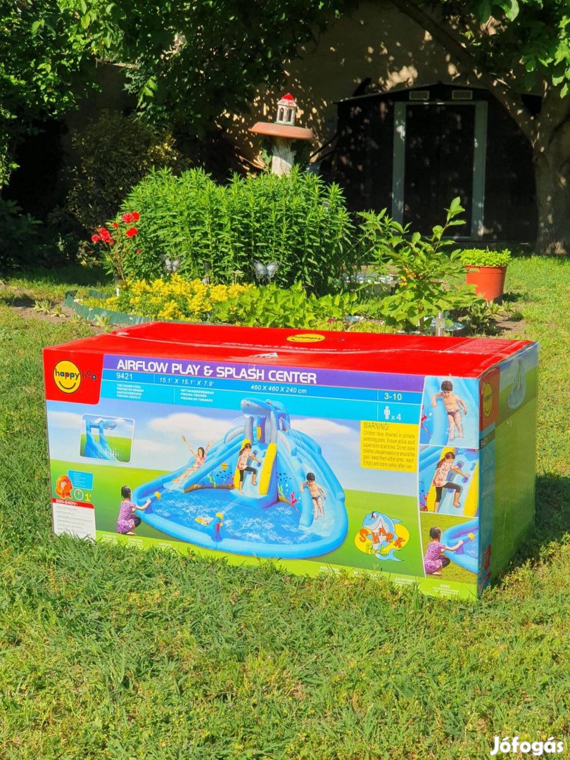 Eladó Új 9421 Happy Hop The Shark Pool légvár ugrálóvár