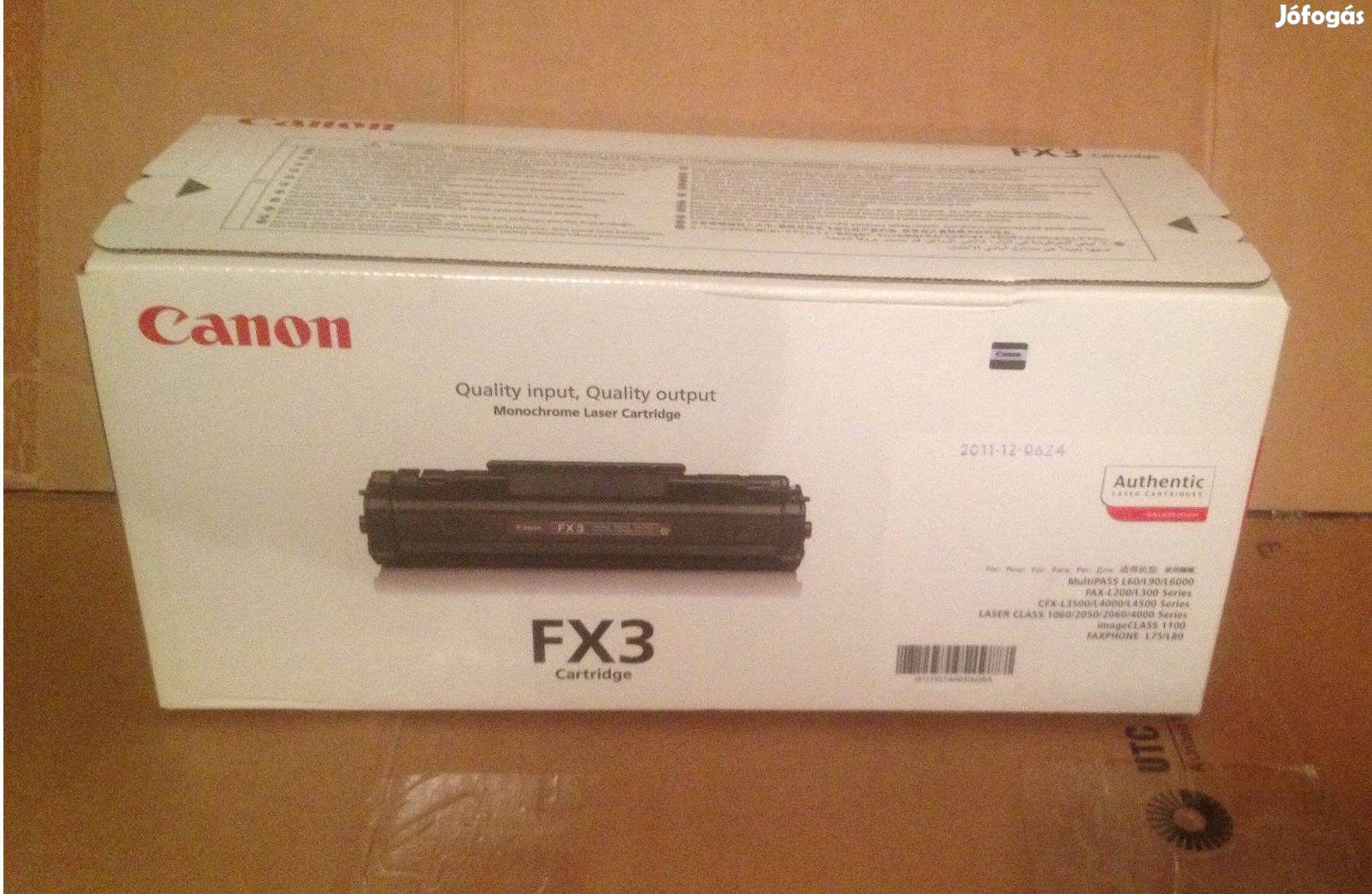 Eladó Új Canon FX3 Toner fekete eredeti gyári!