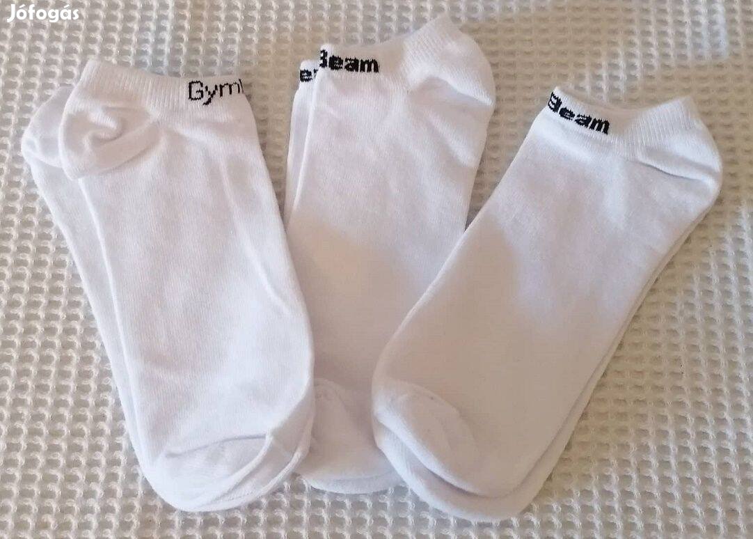 Eladó Új "Gymbeam" Ankle Socks 3 Darabos Fehér Sport Bokazokni Szett