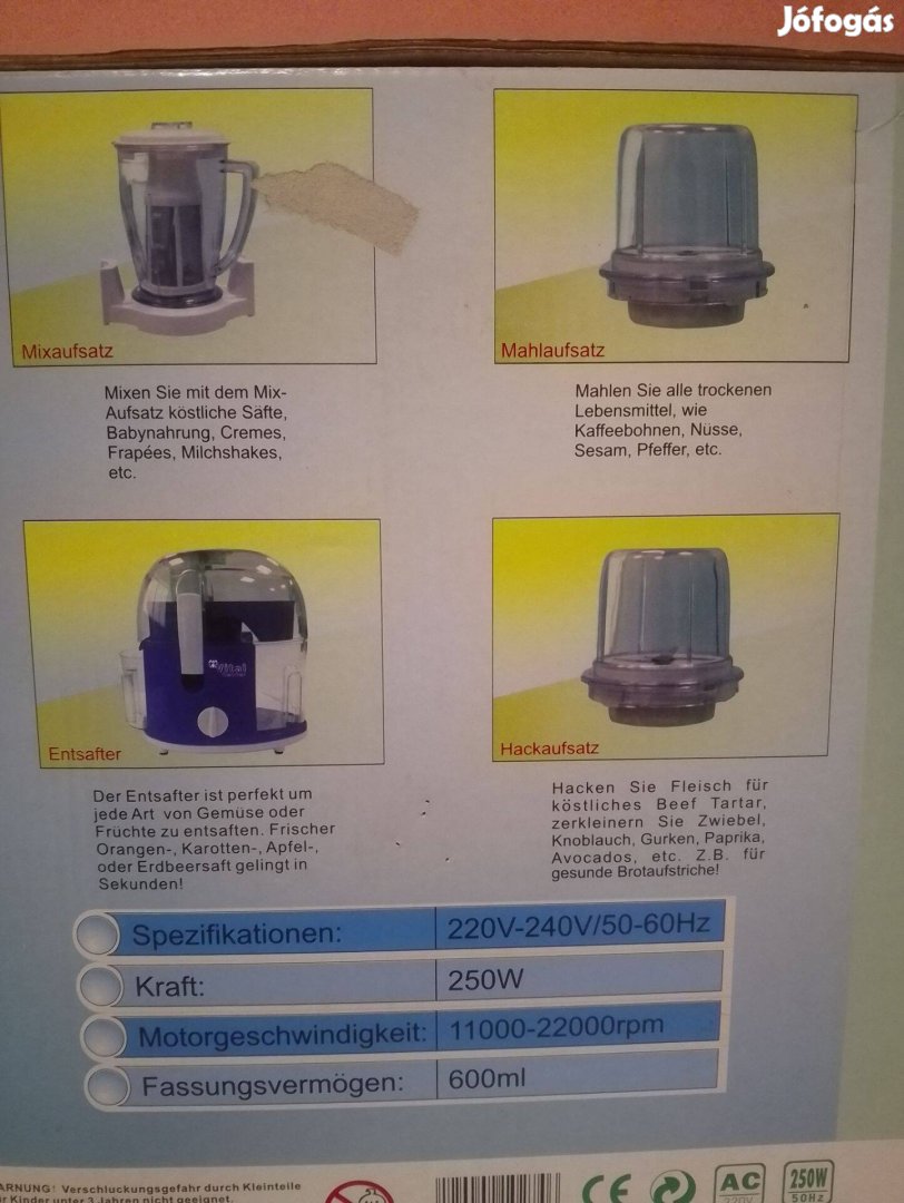 Eladó Vital 4 az 1-ben háztartási kigép