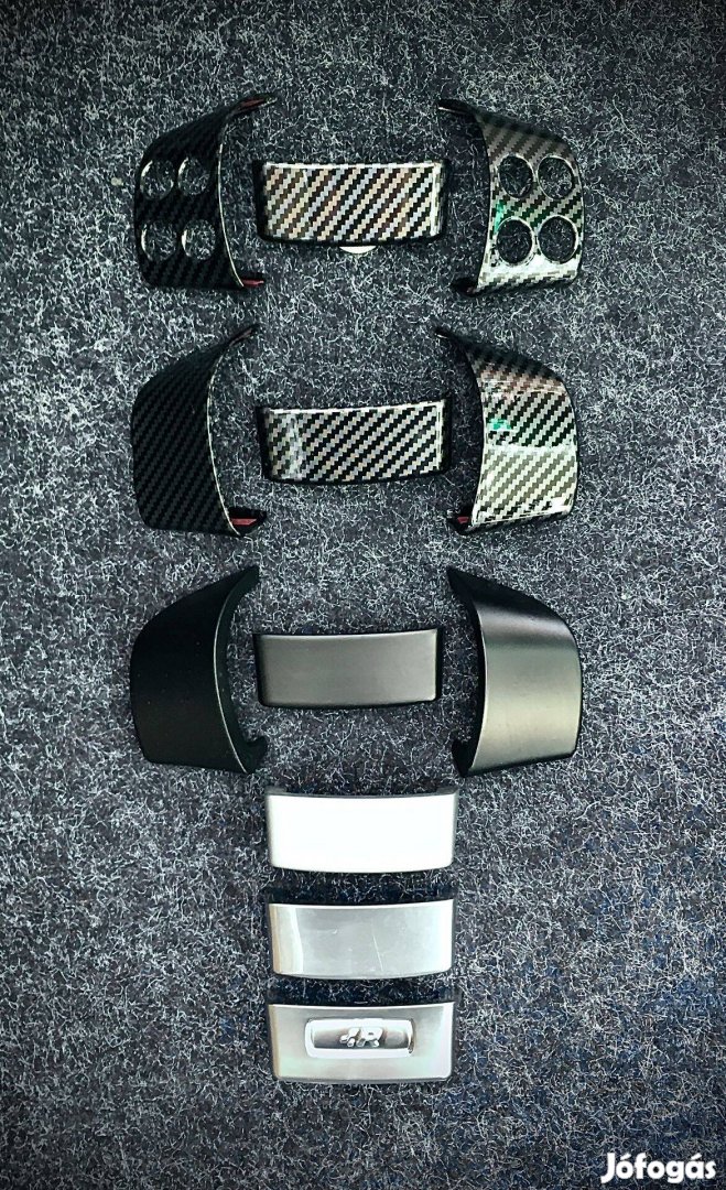 Eladó Vw Volkswagen Mk5 kormány betét, fedlap. Műanyag, króm karbon