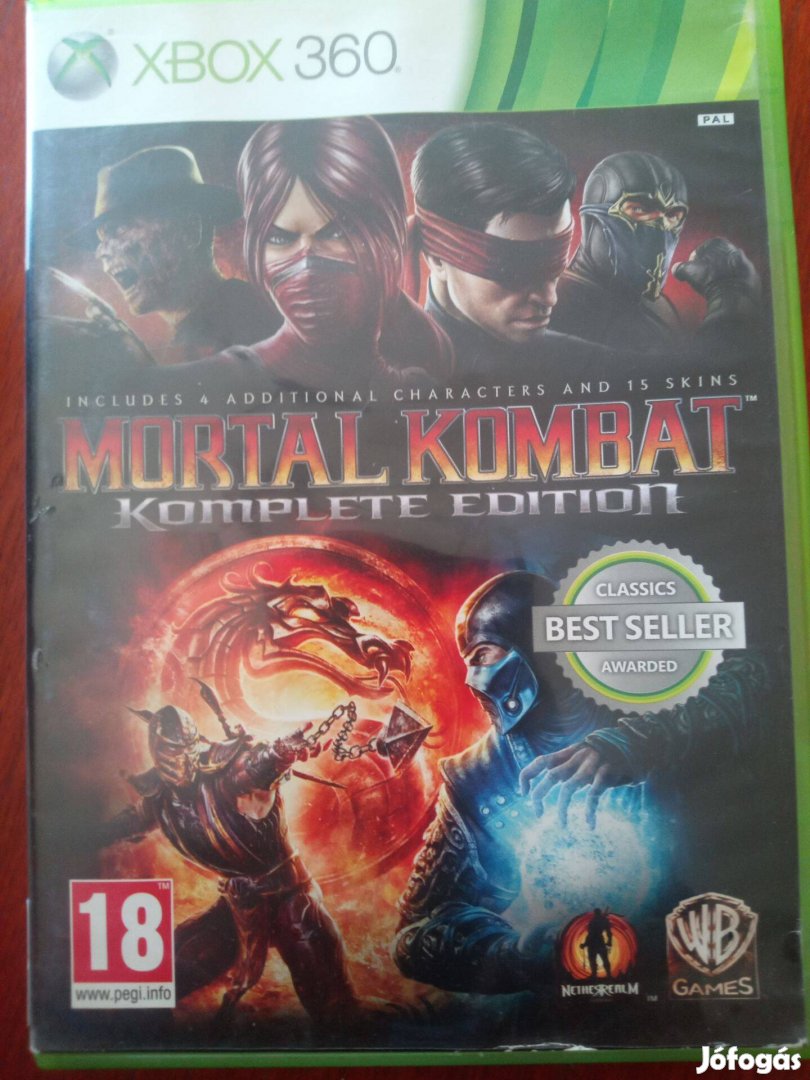 Eladó Xbox 360 Eredeti Játék : 1. Mortal Kombat Komplette Edition ( ka