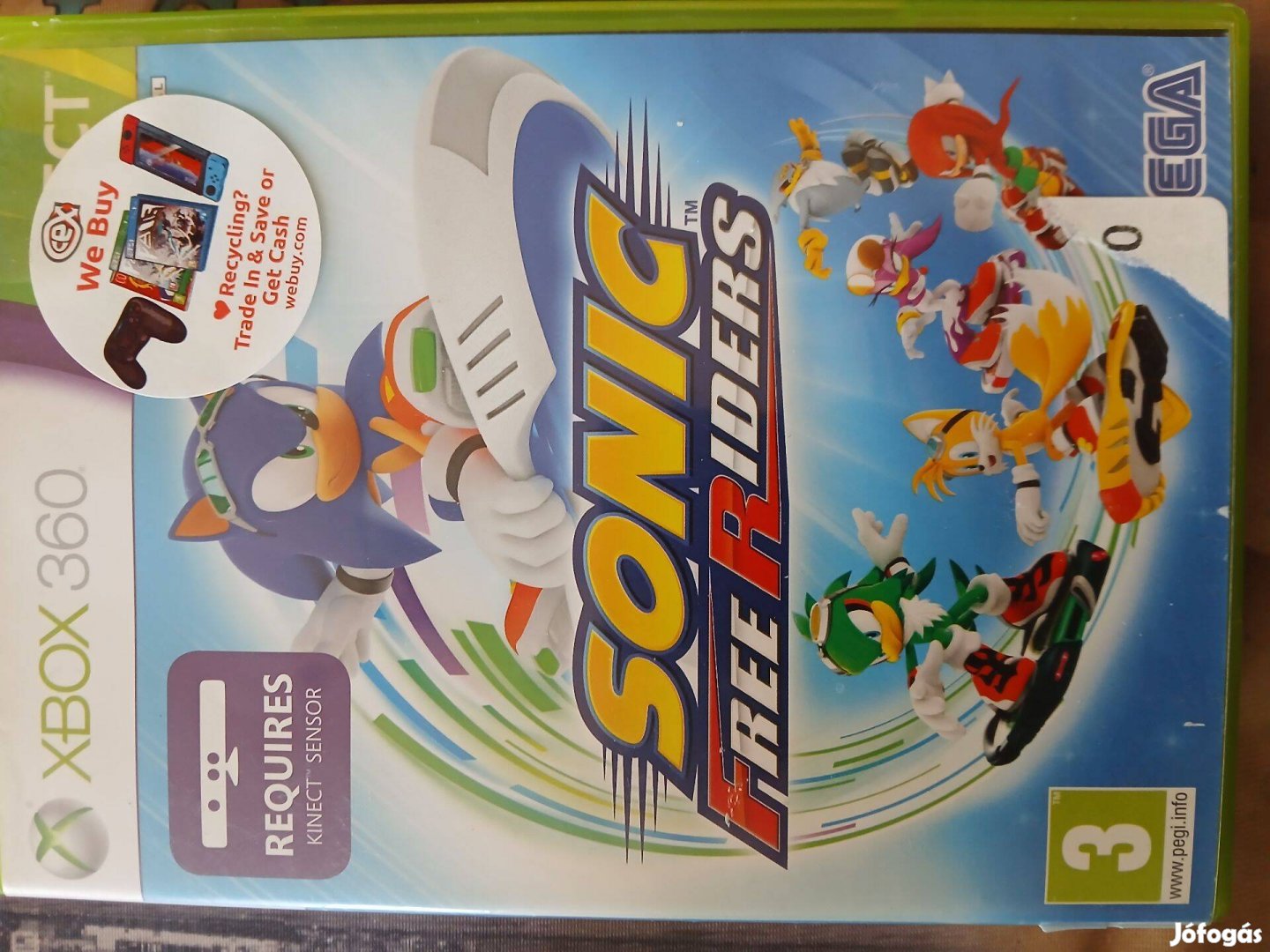 Eladó Xbox 360 Eredeti Játék 58. Kinect Sonic Free Riders