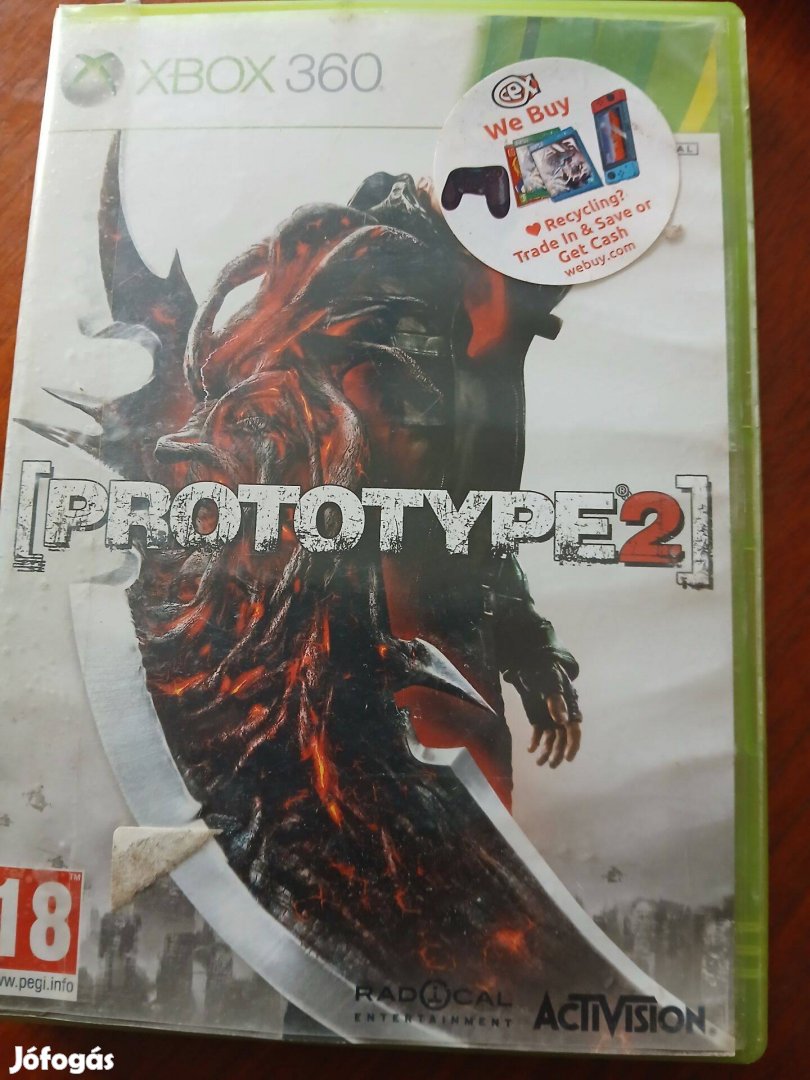 Eladó Xbox 360 Eredeti Játék : 82. Prototype 2 ( van rajta karc de mü