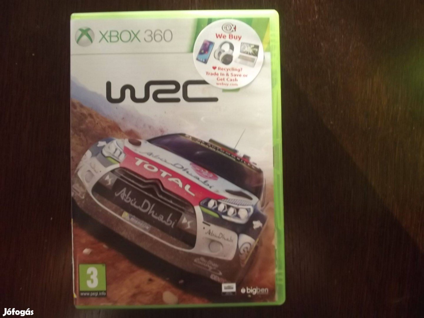 Eladó Xbox 360 Eredeti játék : 167. WRC 5 ( Karcmentes)