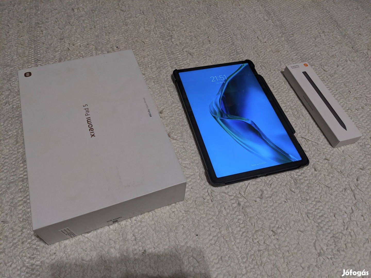 Eladó Xiaomi Pad 5 tablet, fekete, 6/128Gb + Stylus