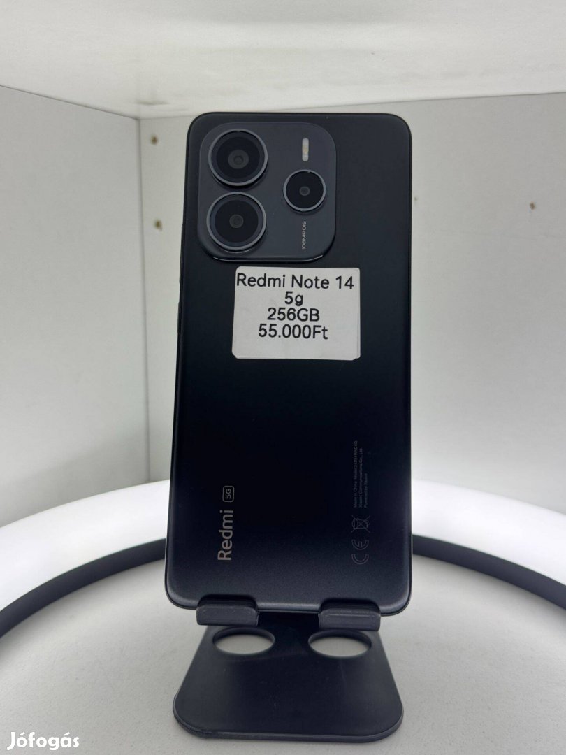 Eladó Xiaomi Redmi Note 14 5G 256GB-os Fekete