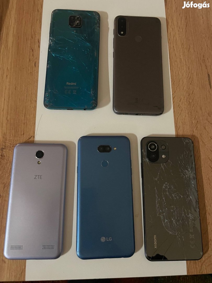 Eladó Xiaomi Redmi, LG, ZTE, Motorola sérült telefonok