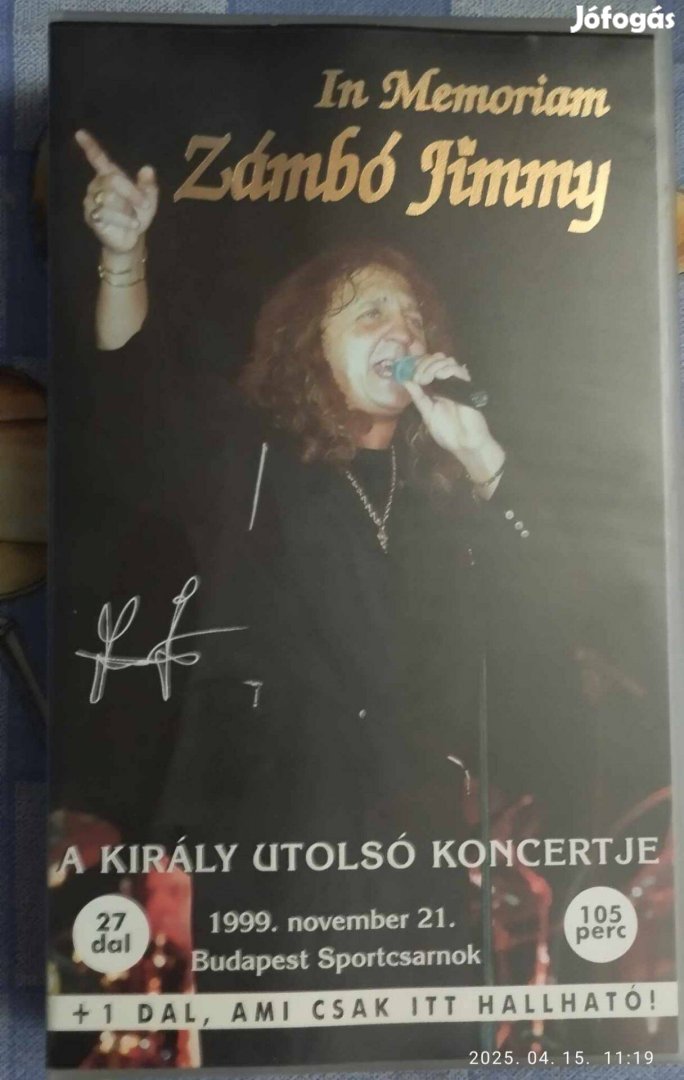 Eladó Zámbó Jimmy - A király utolsó koncertje VHS