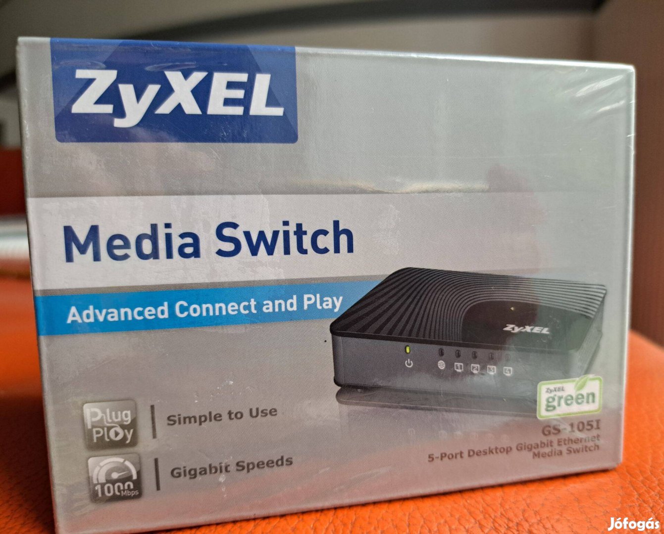 Eladó Zyxel Gigabit Ethernet 5 portos Media Switch GS-105I