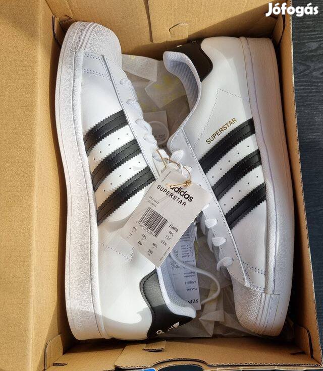 Elado 1 par uj eredeti Adidas Superstar 45 1 3 os sportcipo Szekesfehervar Cipok Jofogas