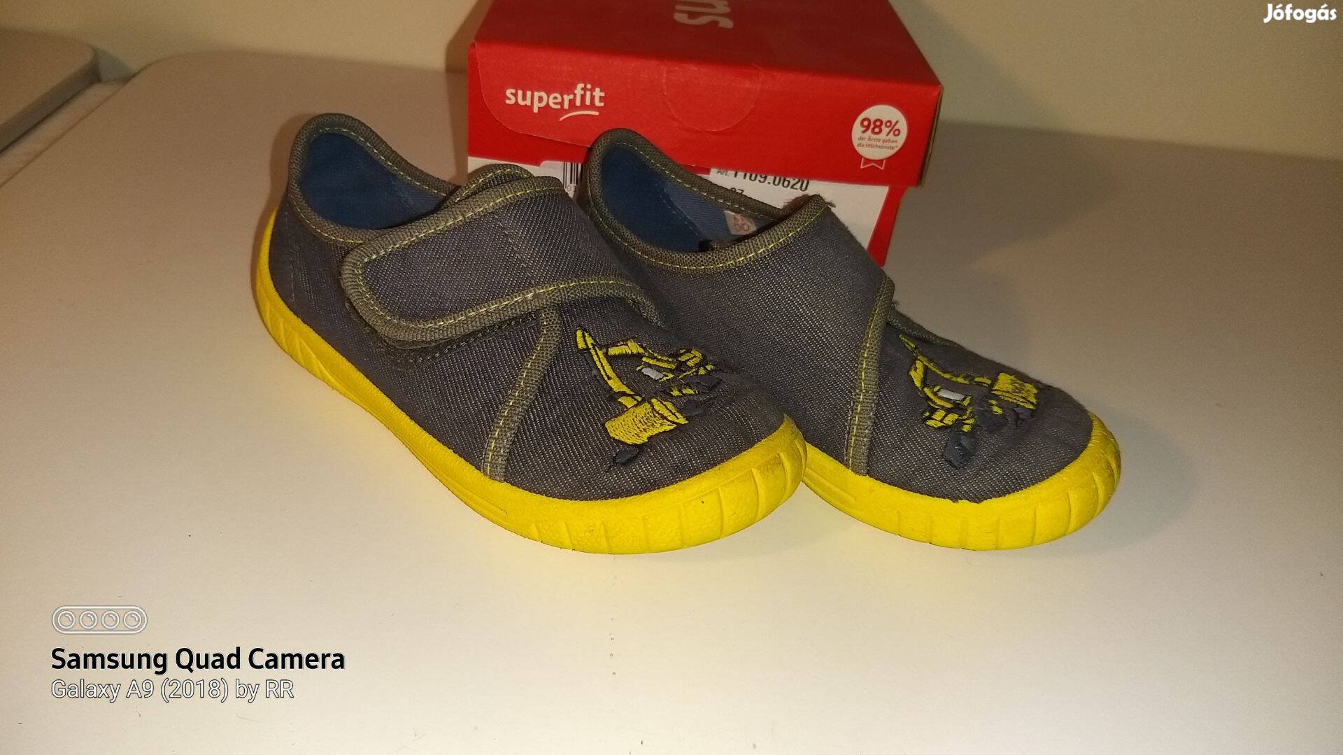 Eladó: 27-es Superfit fiú szövet benti szövetcipő szürke, munkagépe