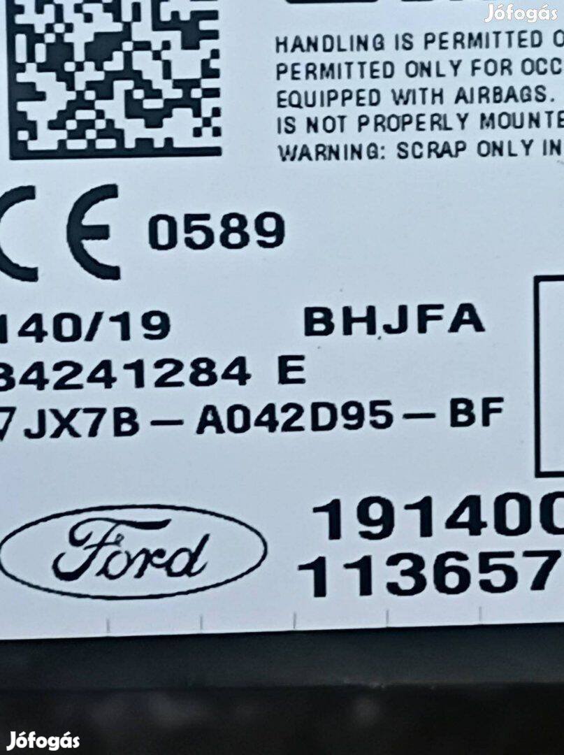 Eladó! Jx7B-A042D95- BF Ford focus mk4 függöny légzsák