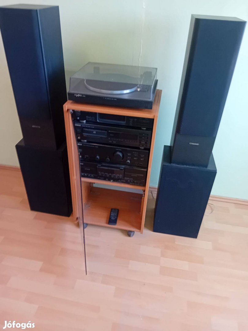 Eladó, Kenwood Hifi torony távirányítóval , 4db Hangfalal