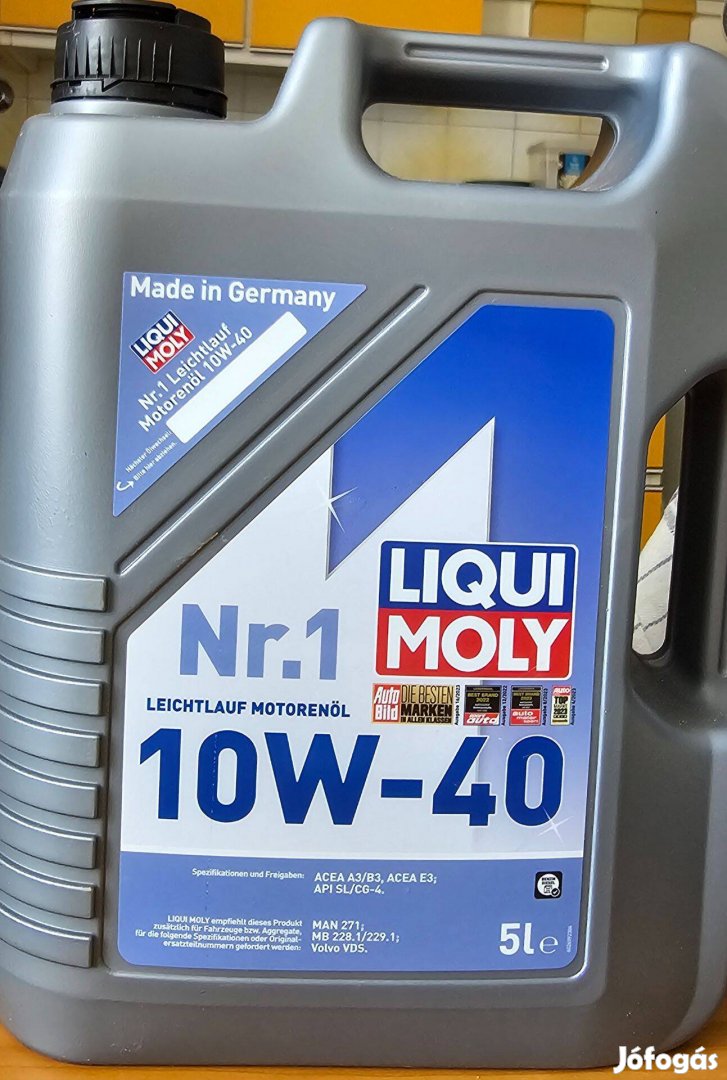 Eladó! Liqui Moly Leichtlauf 10W-40 motorolaj 5l
