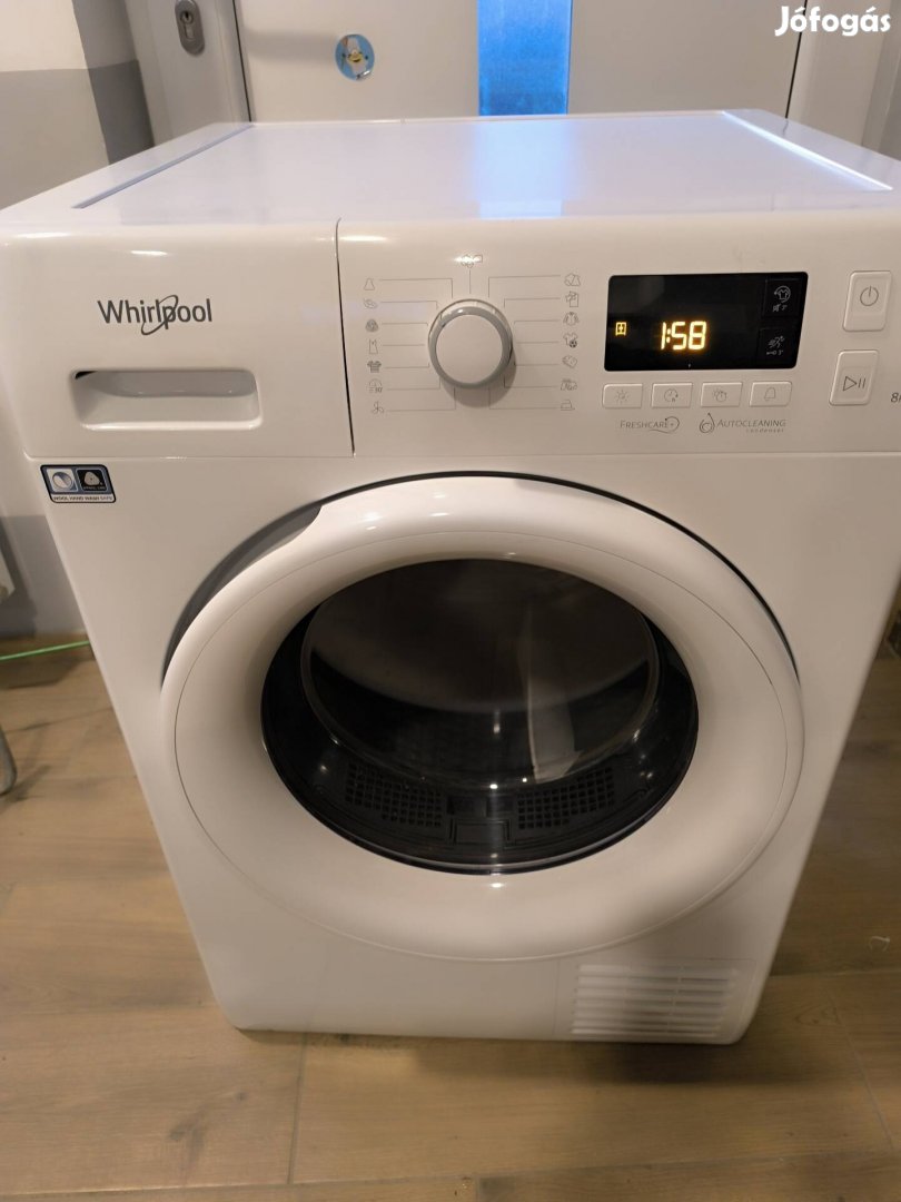 Eladó! Whirlpool hőszivattyús szárítógép 8kg