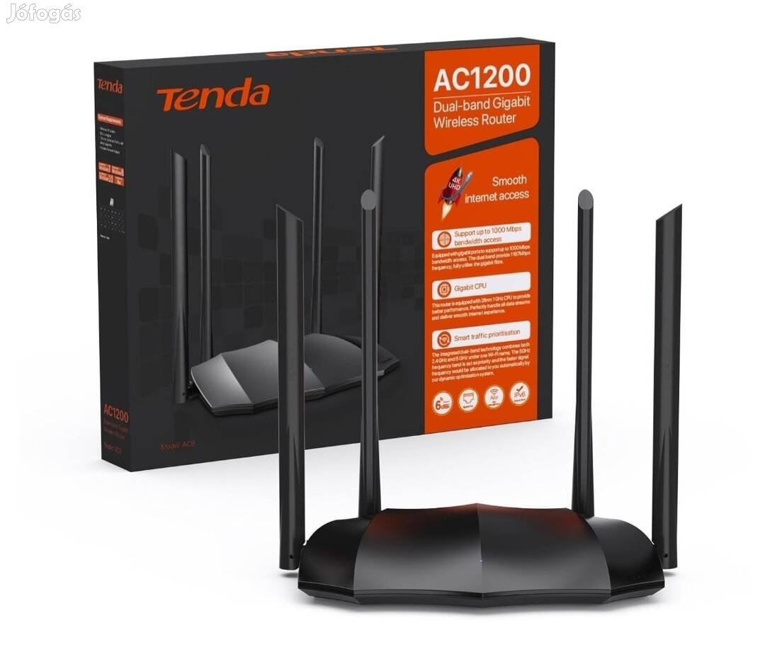 Eladó : 4 antennás 1200Mbit/s kétsávos Wifi Router !