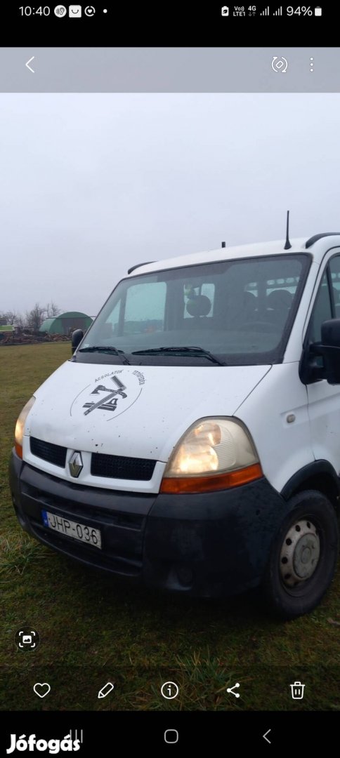 Elado  renault master tejesen szervizelvel 