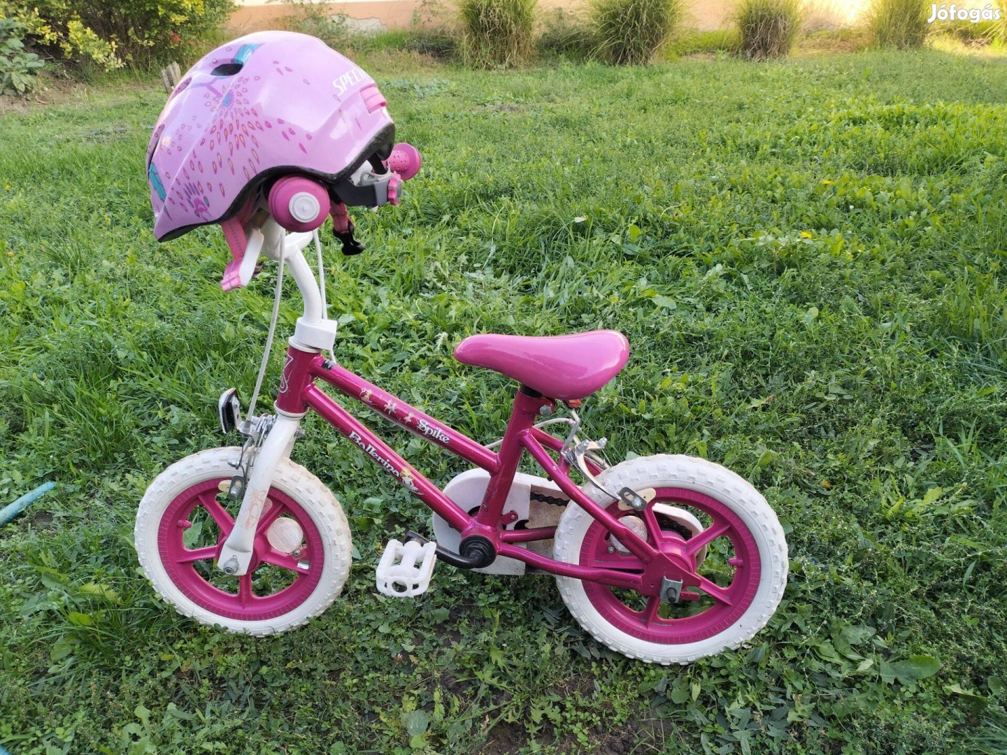 Eladó a képen látható 10-es Speak Balerina rózsaszín bicikli,