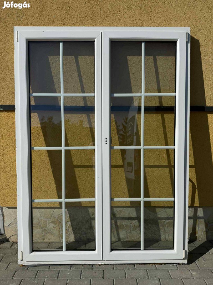 Eladó a képen látható 160X219 bontott, hőszigetelt műanyag erkélyajtó