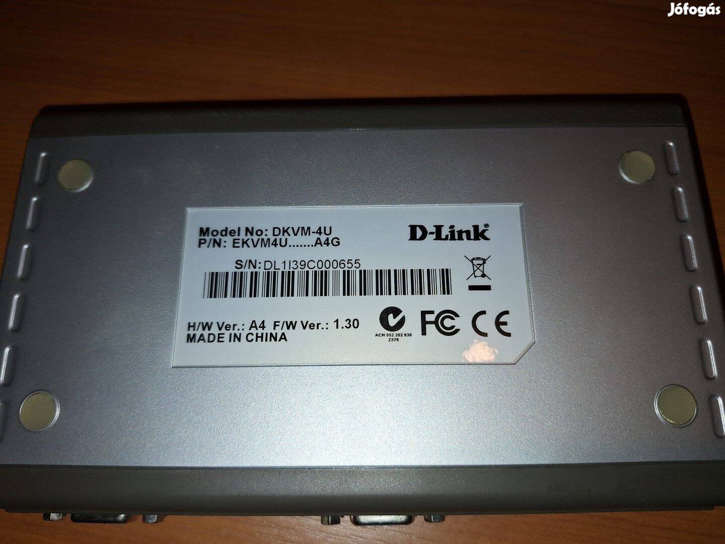 Eladó a képen látható D-Link Dkvm-4U Switch