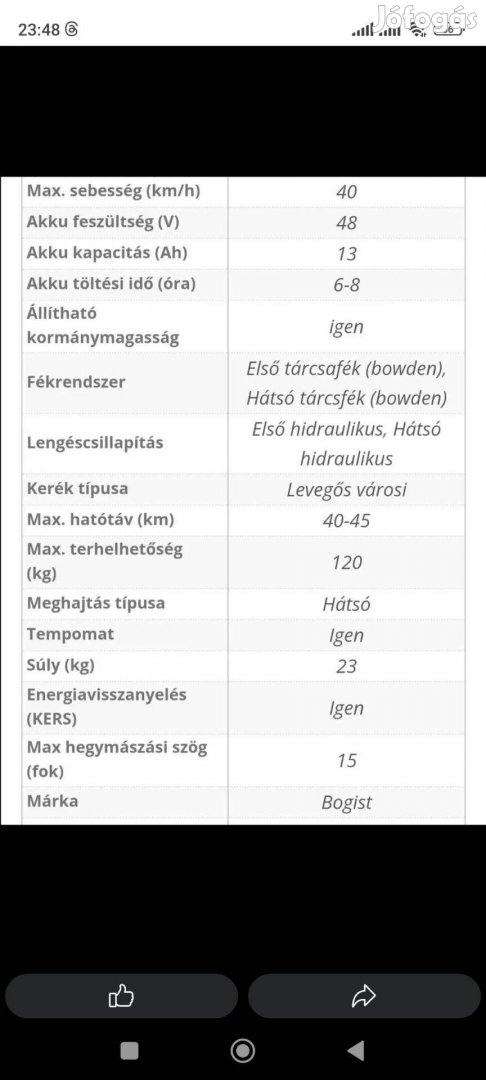 Eladó a képen látható elektromos roller