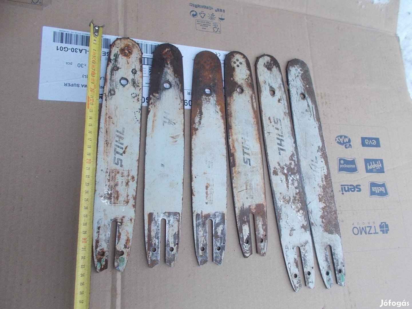 Eladó a képen látható használt láncfűrész lap csomag