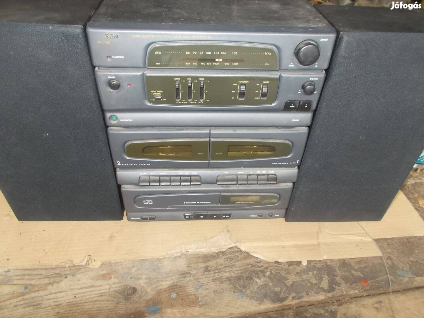 Eladó a képen látható hifi jó állapotban hangfallal