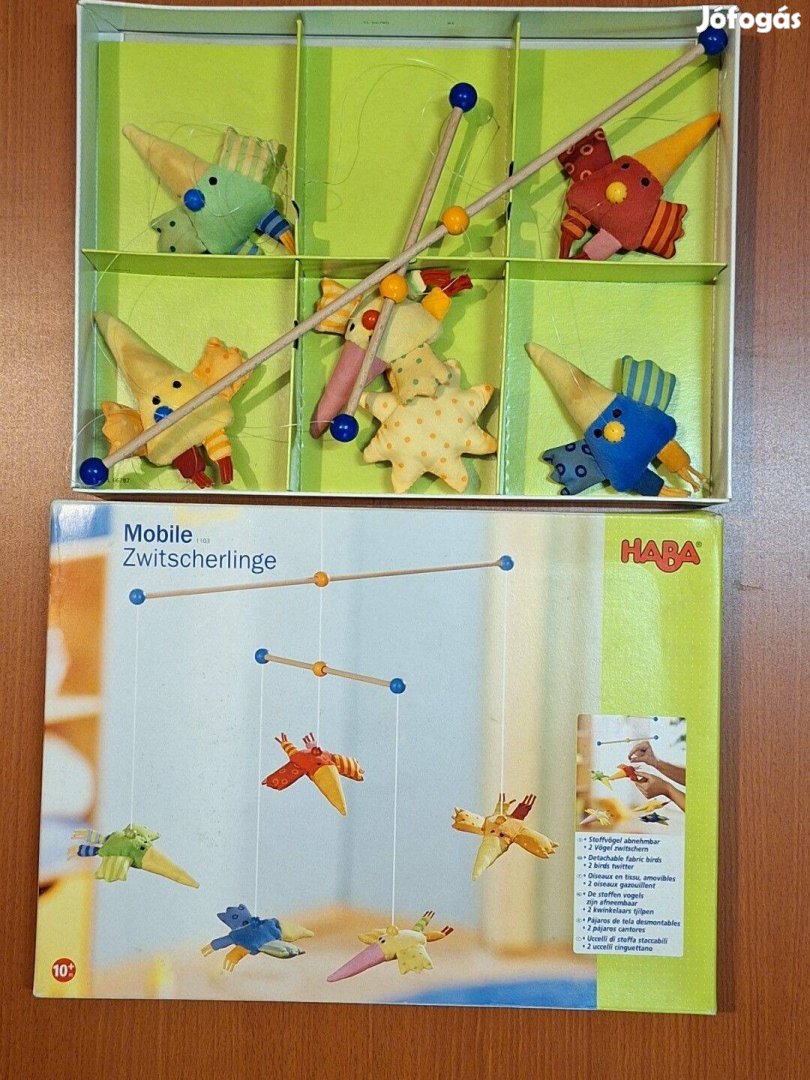 Eladó a képen látható plüss babaforgó dobozában
