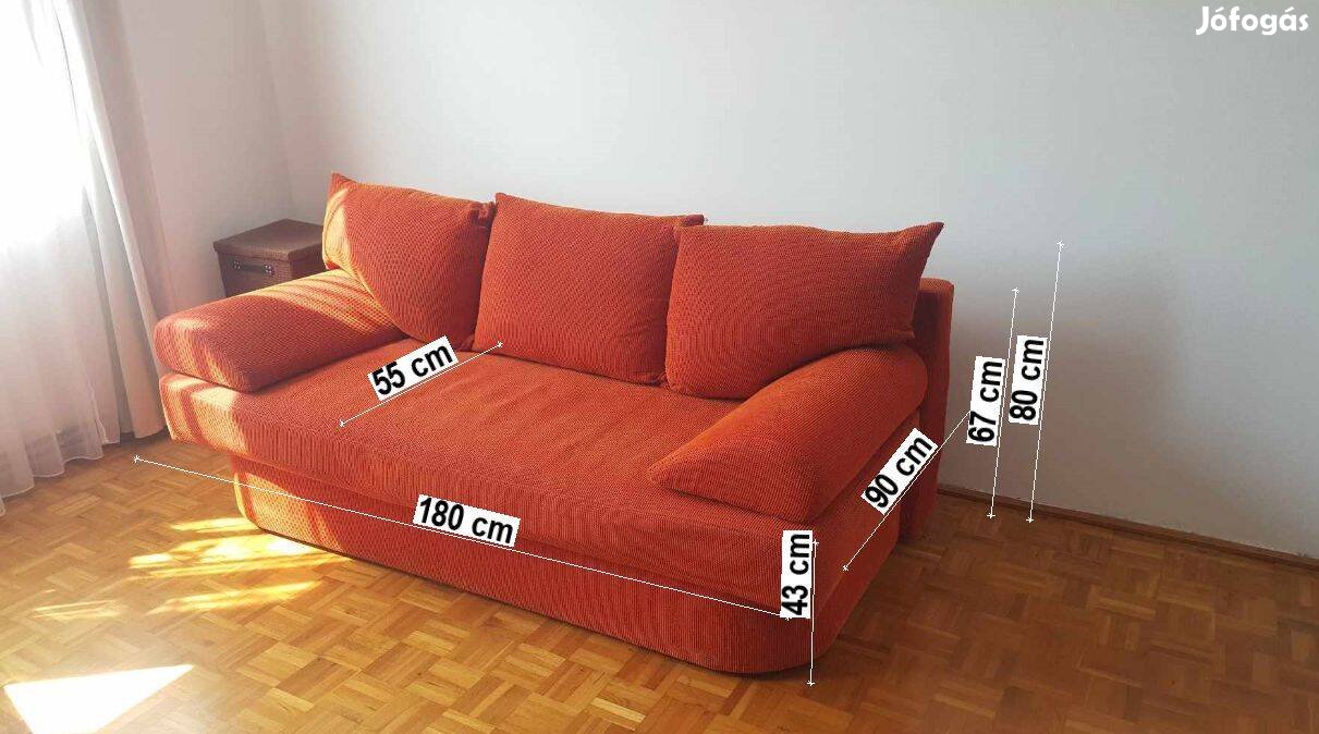 Eladó ágyazható, ágyneműtartós kanapé