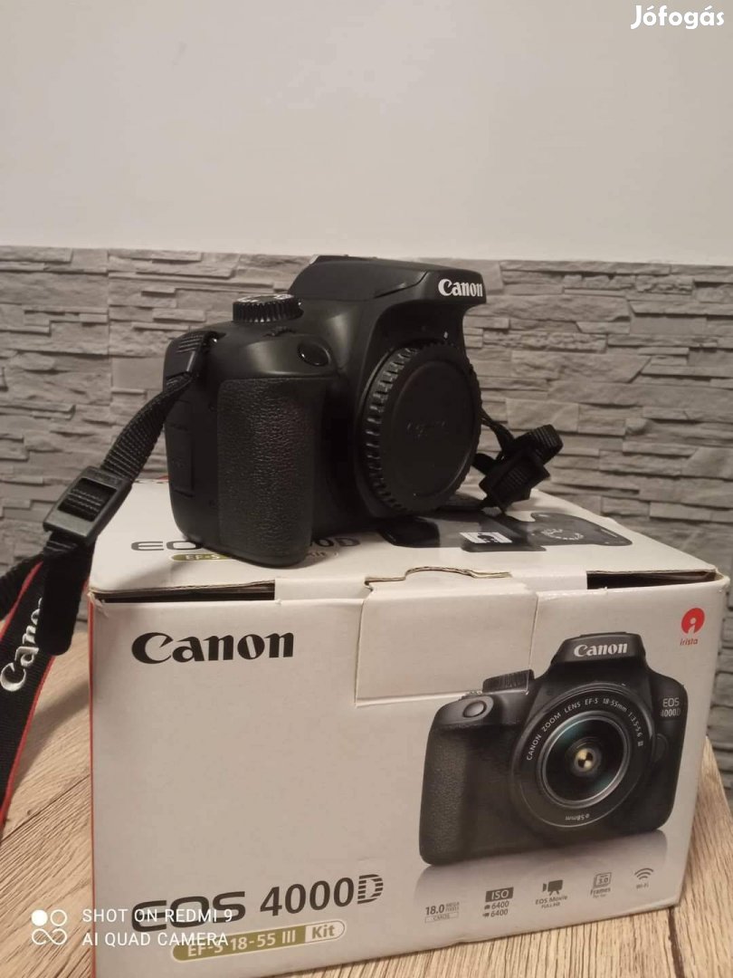 Eladó alig használt Canon 4000D fényképező gép