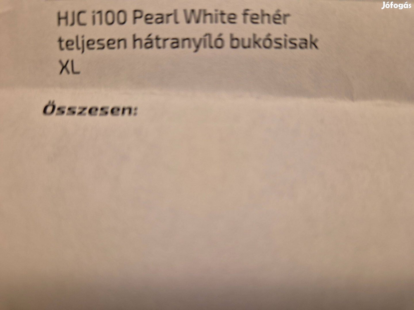 Eladó alig használt HJC i100 bukósisak