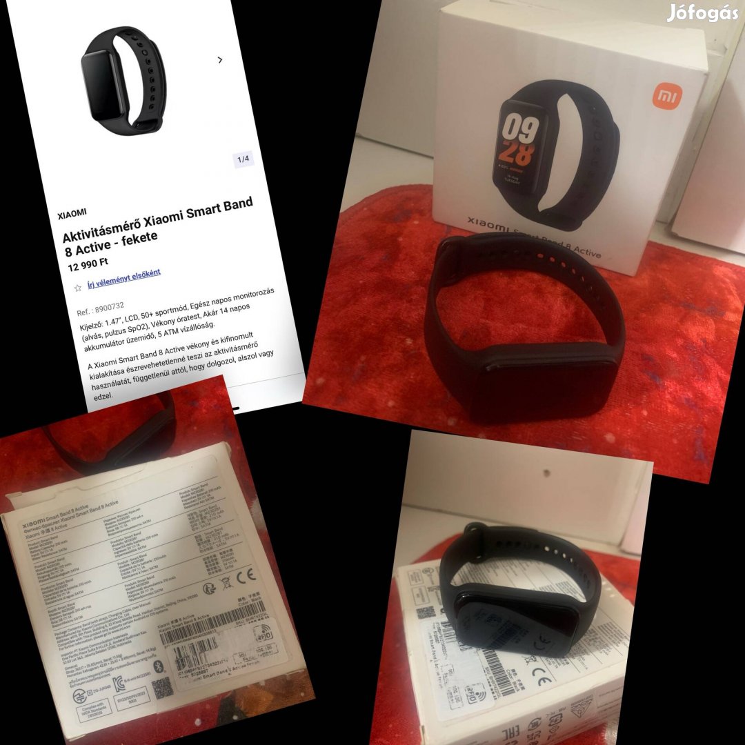 Eladó alig használt Xiaomi Smart band 8 Active óra