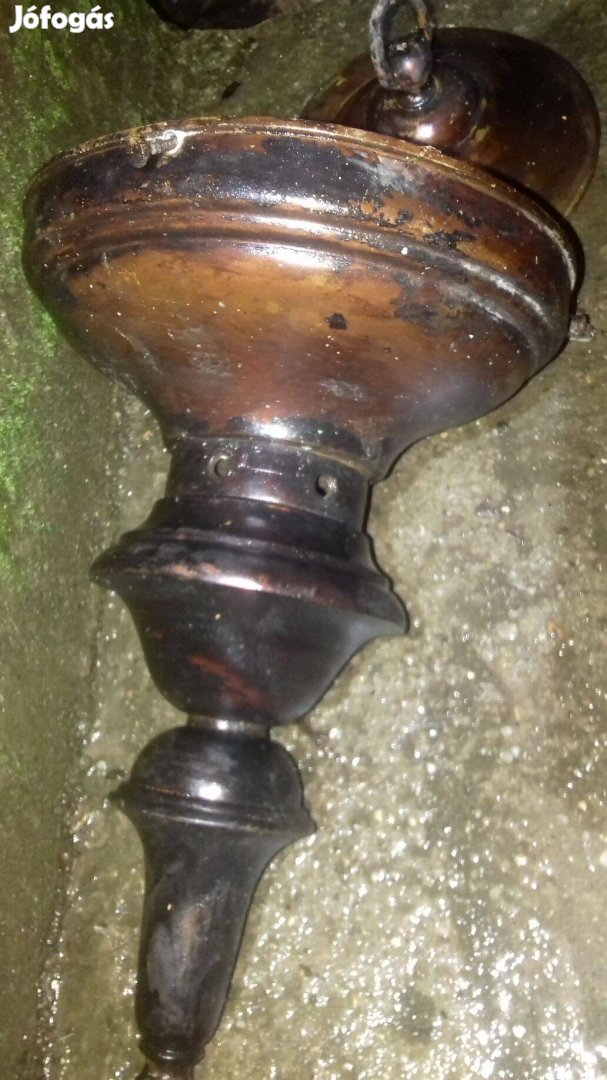 Eladó antik hiányos sárgaréz csillár