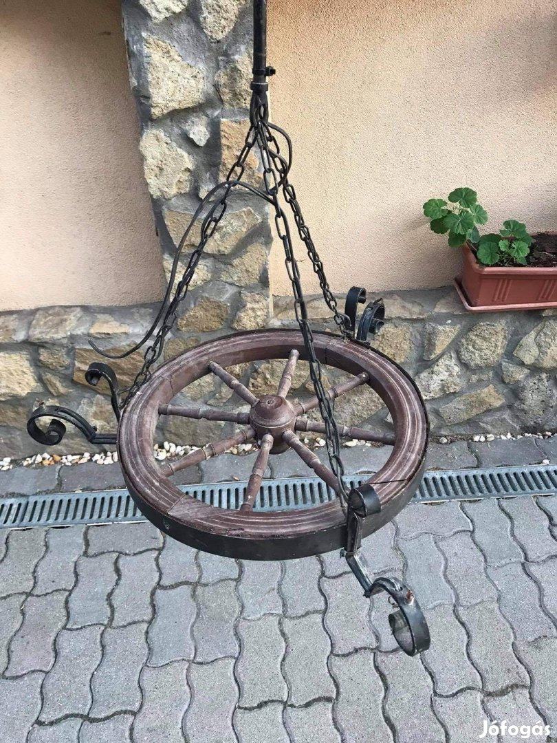 Eladó antik kerekes mennyezeti lámpa