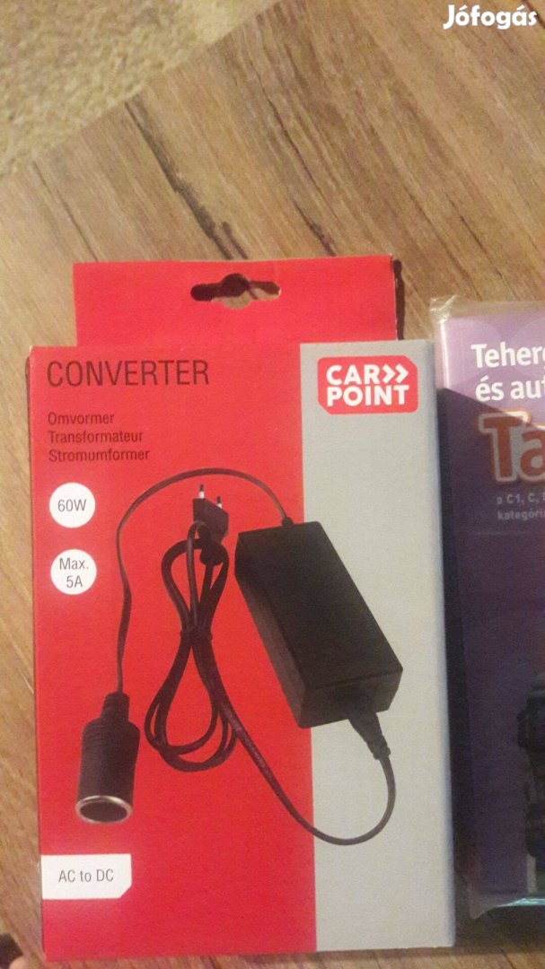 Eladó autó áramátalakító, teljesen új, dobozában, papírjaival